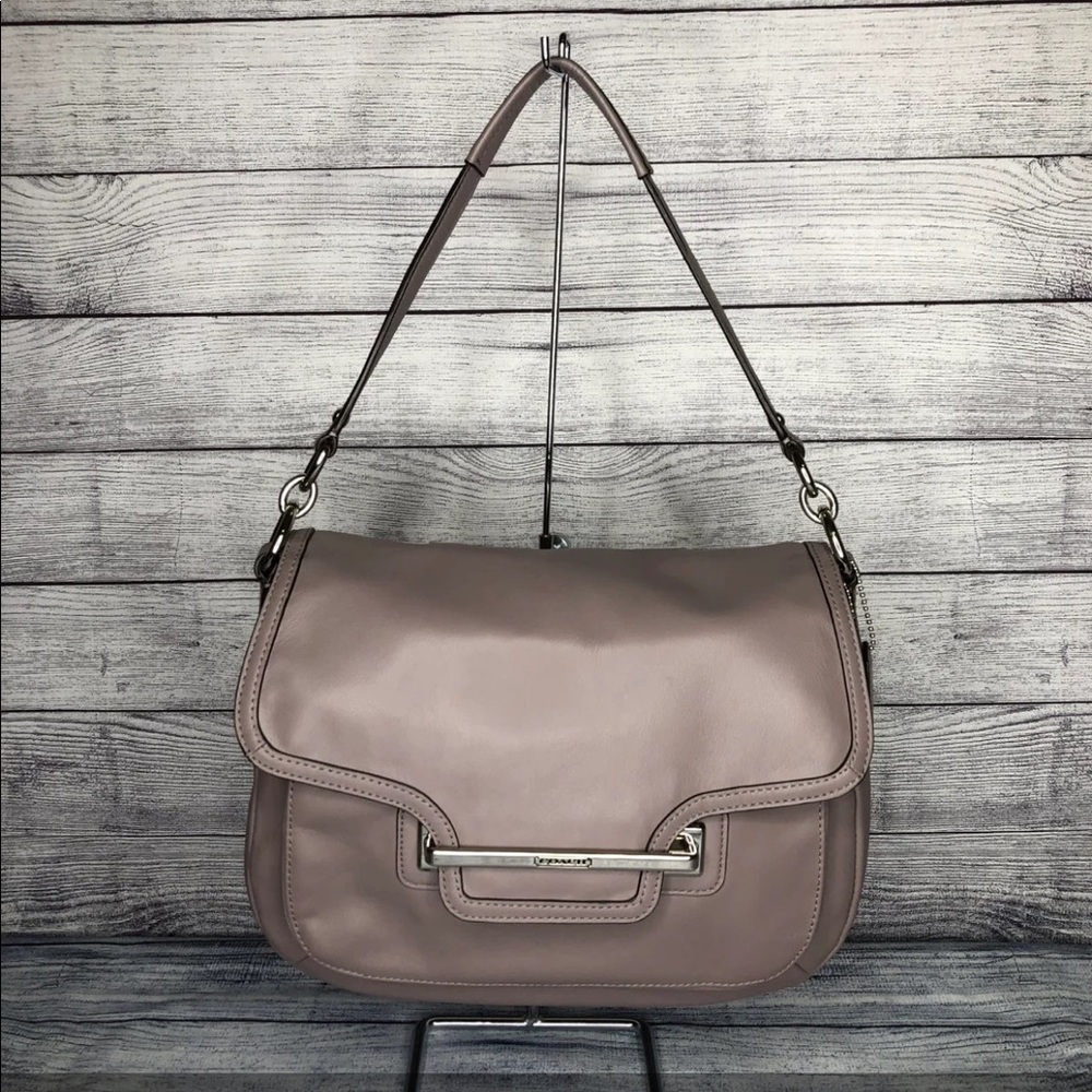 Coach F27481 TAYLOR LEATHER FLAP SHOULDER BAG